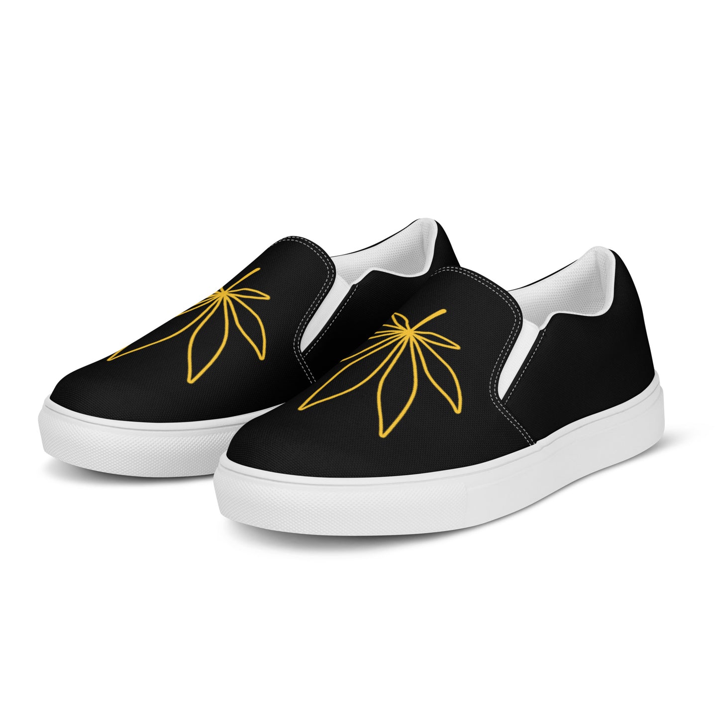 Men’s slip-on leaf canvas shoes