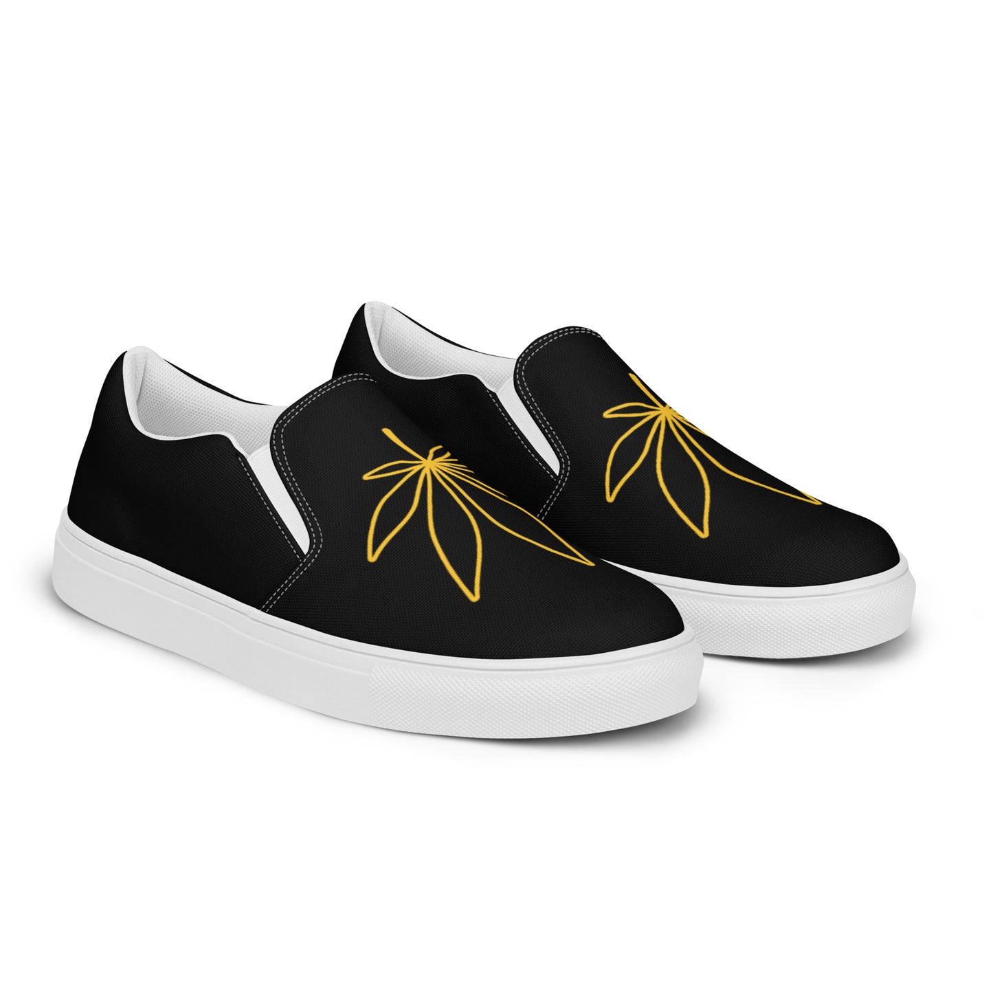 Men’s slip-on leaf canvas shoes